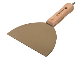 SPACHTELMES RVS SUPERPROF 150MM HOUTEN GREEP MET SCHROEFBIT