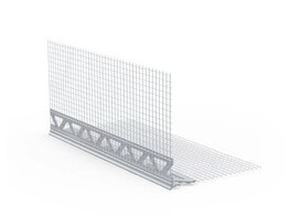HOEKPROFIEL IN GLASVEZEL MET PLEISTERGELEIDER MINI 2.5M