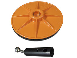 WALL-TOP SCHUURSET ROND 225MM MET ADAPTER