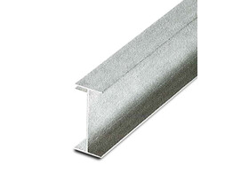 WANDRIJ I-PROFIEL CEMENT 125CM ALUMINIUM