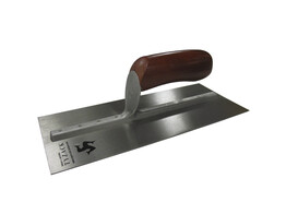 PLEISTERSPAAN TYZACK  INOX  280X116MM HOUTEN GREEP