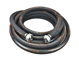 TRANSPORTSLANG RUBBER ZWART 45/60 MET KOPP-C 20M PFT