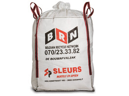 BOUWAFVALZAK met logo